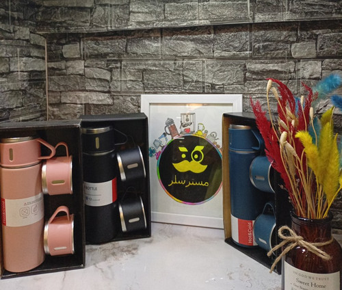 فلاسک سه فنجانه با بگ کادویی