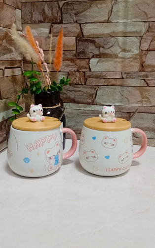 ماگ فانتزی وارداتی گربه کیوت کد ۱۱۲۰۳