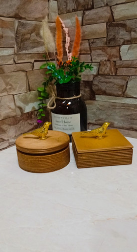 قندان چوبی گنجشک